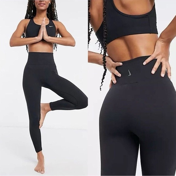 Nike Dri Fit Yoga High Waisted 7/8 Leggings - Picture 1 of 6